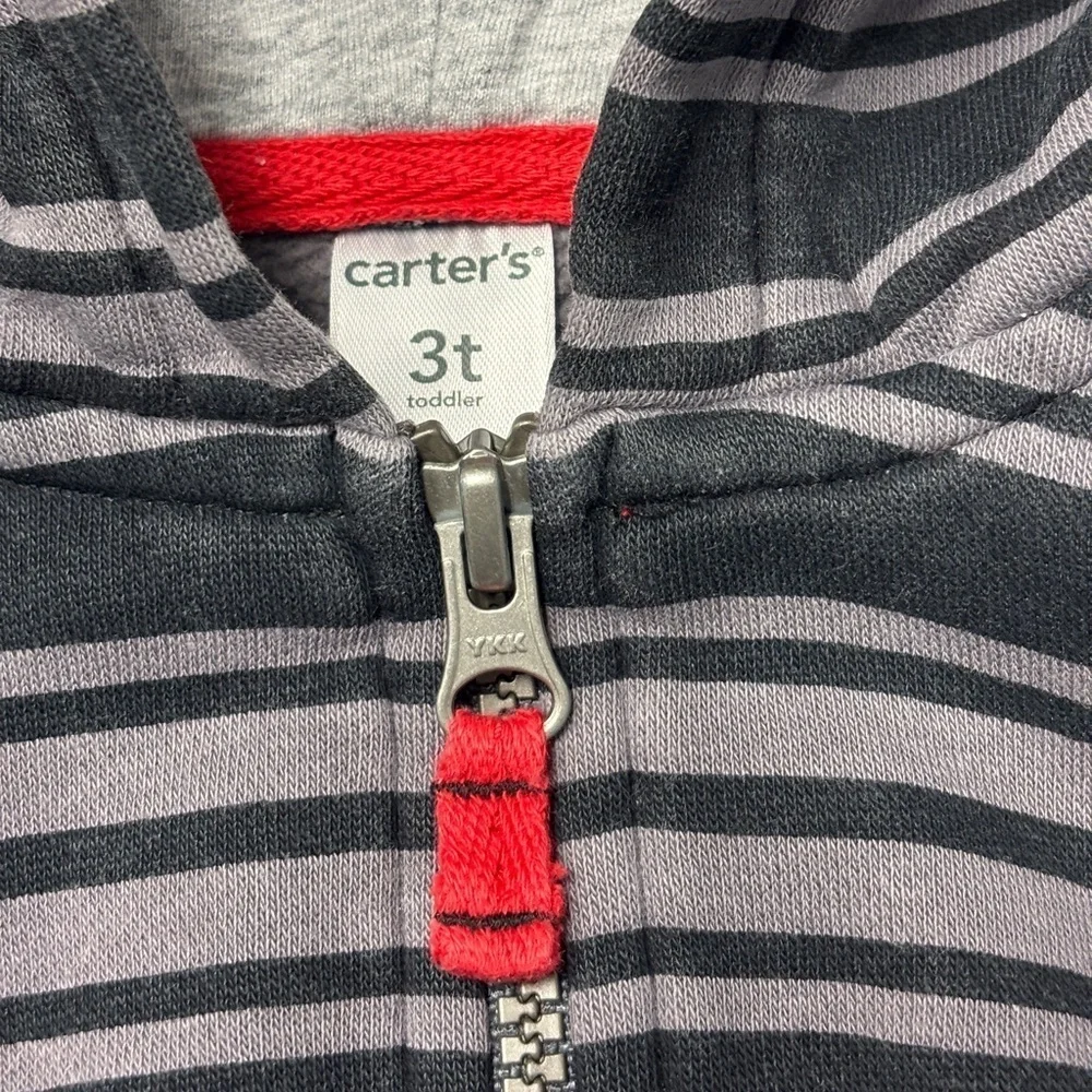 Carter's 3T Hooded Full Zip Striped Hoody, exclt cndtn. 15% off w 2+ bndl